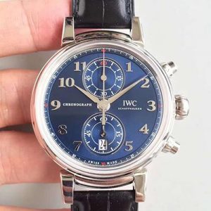 Replica IWC Da Vinci Chronograph Edition Sport For Good Fundation IW393402 ZF Factory Blue Dial