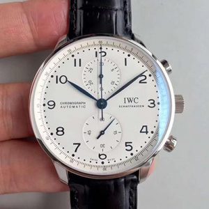 Replica IWC Portugieser Chronograph Edition 150 Years IW371602 YL Factory White Dial