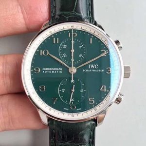 Replica IWC Portugieser Chronograph Edition 150 Years IW371601 YL Factory Green Dial