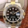 Replica Rolex Submariner Date 116613LN VR Factory 18K Yellow Gold Wrapped Black Dial