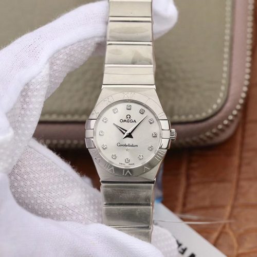 Replica Omega Constellation Ladies 123.10.27.60.55.001 TW Factory Silver Dial