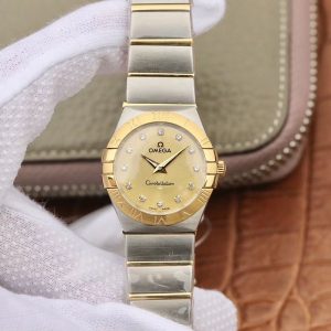 Replica Omega Constellation Ladies 27mm TW Factory Gold Dial