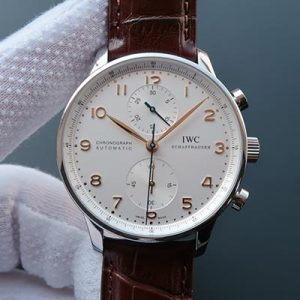Replica IWC Portugieser Chronograph IW371445 ZF Factory White Dial