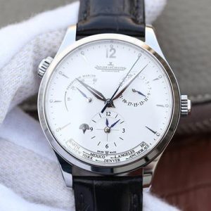 Replica Jaeger-LeCoultre Master Geographic Steel 1428421 Silver Dial