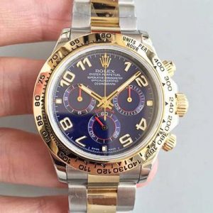 Replica Rolex Daytona Cosmograph 116503 3A Factory 18K Yellow Gold Wrapped Blue Dial