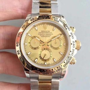 Replica Rolex Daytona Cosmograph 116503 3A Factory 18K Yellow Gold Wrapped Gold Dial