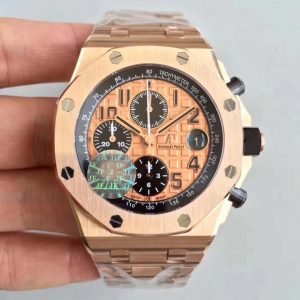 Replica Audemars Piguet Royal Oak Offshore 26470OR.OO.1000OR.01 JF Factory V2 Gold Dial