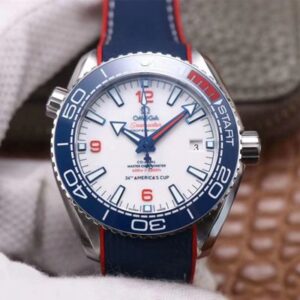 Replica Omega Seamaster Planet Ocean 36th America's Cup Limited Edition VS Factory White Dial