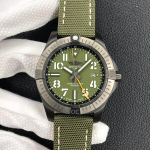 Replica Breitling Avenger Automatic GMT 45 Night Mission V323952A1L1X1 GF Factory Green Strap