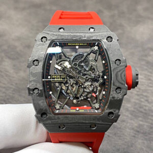 Replica Richard Mille RM35-02 KV Factory Red Strap