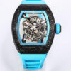 Replica Richard Mille RM-055 BBR Factory Blue Rubber Strap