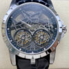 Replica Roger Dubuis Excalibur RDDBEX0396 YS Factory Black Leather Strap